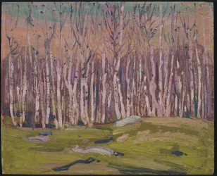 Abedules plateados, c.1915